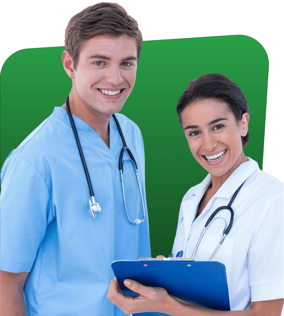 Medical professionals - Male and female doctors